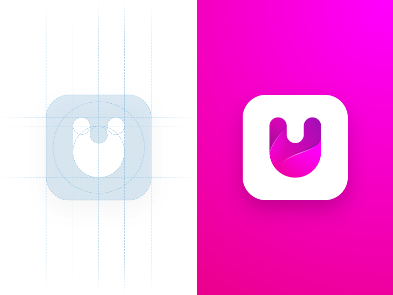 800x600 App Icon For The Letter U Mobile Ui Examples App Icon, Ios