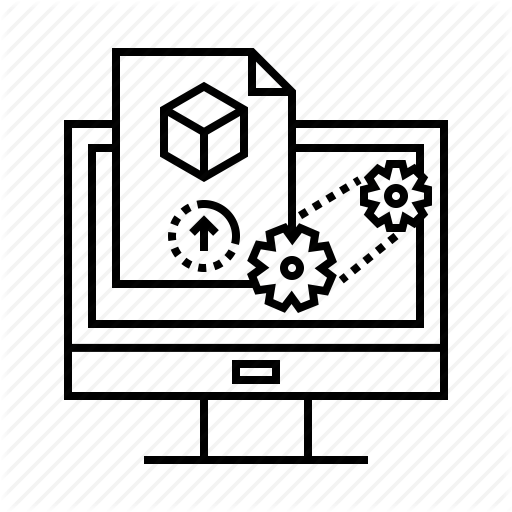 512x512 Generation, Laptop, Model, Online, Process, System Icon