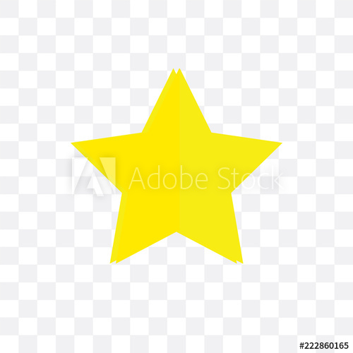 500x500 Star Icon Isolated On Transparent Background Simple And Editable