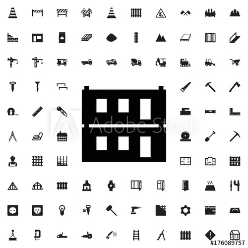 500x500 Modular House Icon Set Of Filled Construction Icons