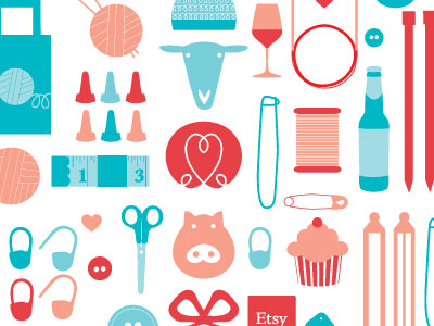 400x300 Moe Curly Knitting Icon Set