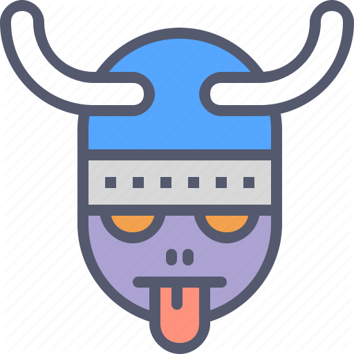 512x512 Character, Helmet, Tongue, Viking Icon