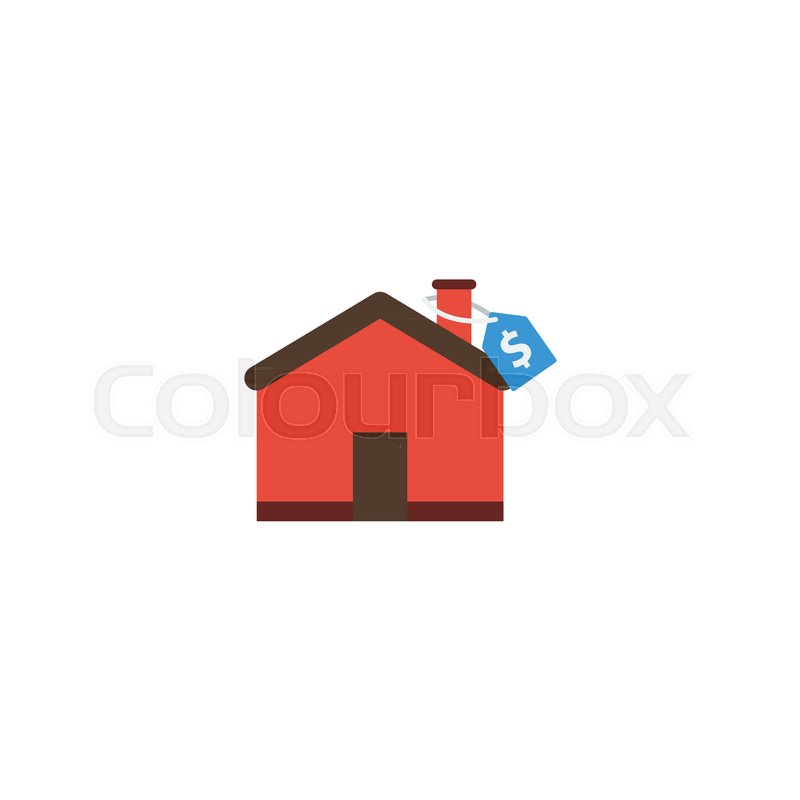 800x800 Flat Icon Mortgage Element Vector Stock Vector Colourbox
