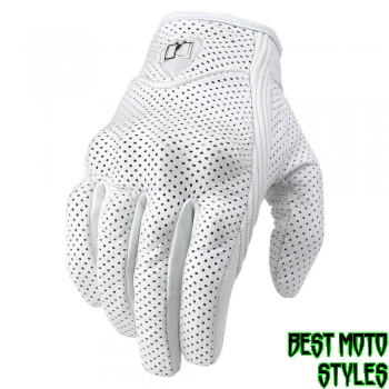 350x350 Icon Pursuit Perforated Women Motorcycle Gloves Leather