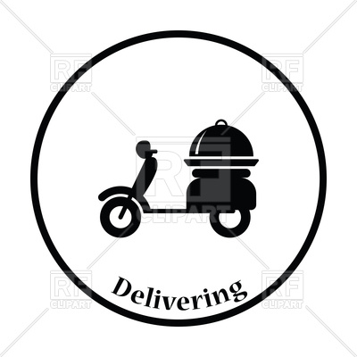 400x400 Delivering Motorcycle Icon Vector Image Of Signs, Symbols, Maps
