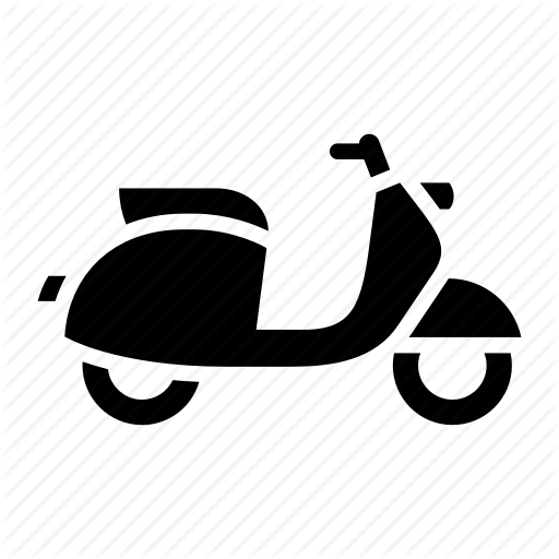 512x512 Bike, Delivery, Moped, Motorbike, Motorcycle, Scooter, Vespa Icon