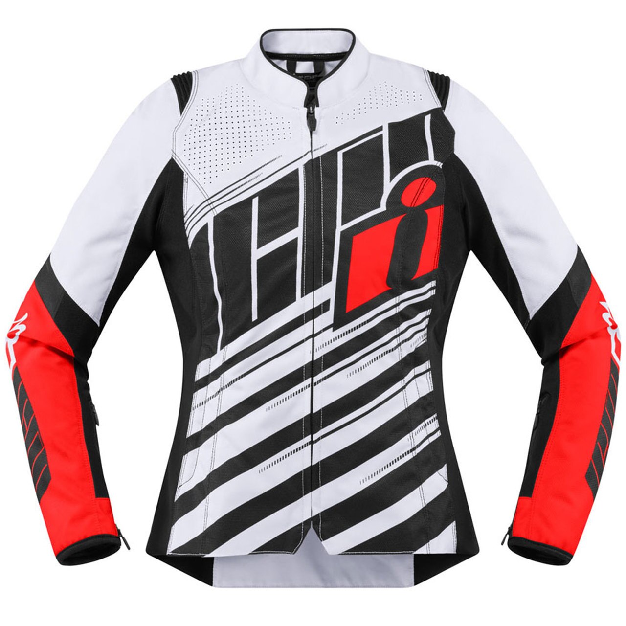 1280x1280 Icon Overlord Women's Red Motorcycle Jacket