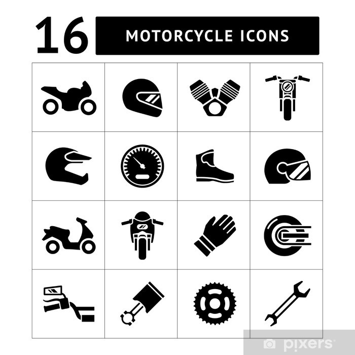 700x700 Set Icons Of Motorcycle Sticker We Live To Change