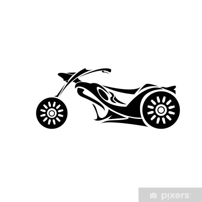 700x700 Vector Silhouette Of Classic Motorcycle Vector Motorcycle Icon