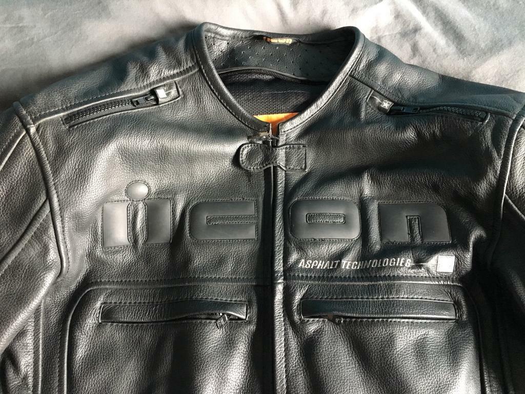 1024x768 Icon Motorhead Leather Motorcycle Jacket In Worcester