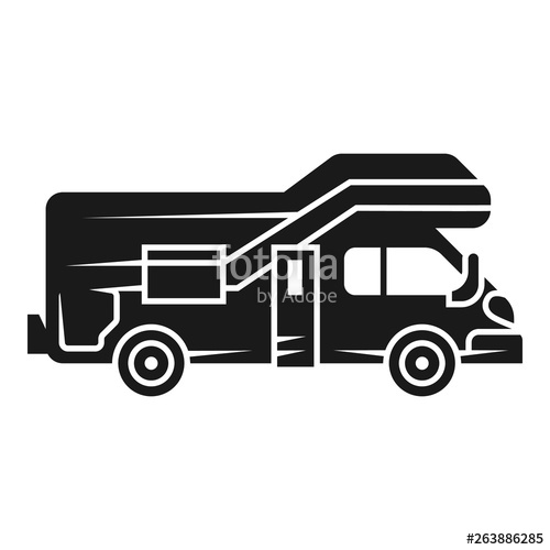 500x500 Modern Motorhome Icon Simple Illustration Of Modern Motorhome