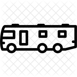 256x256 Motorhome Icon Of Line Style