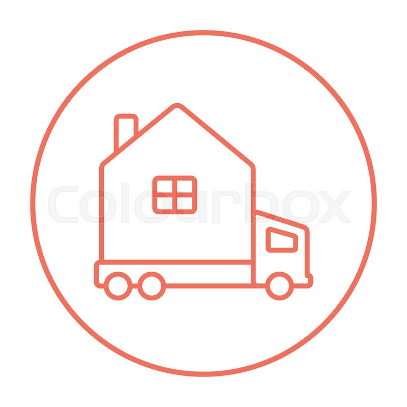 800x800 Motorhome Line Icon For Web, Mobile Stock Vector Colourbox