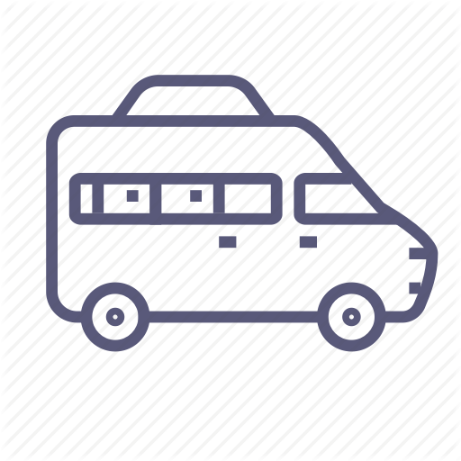 512x512 Bus, Minibus, Minivan, Motorhome, Shipping, Transport, Van Icon