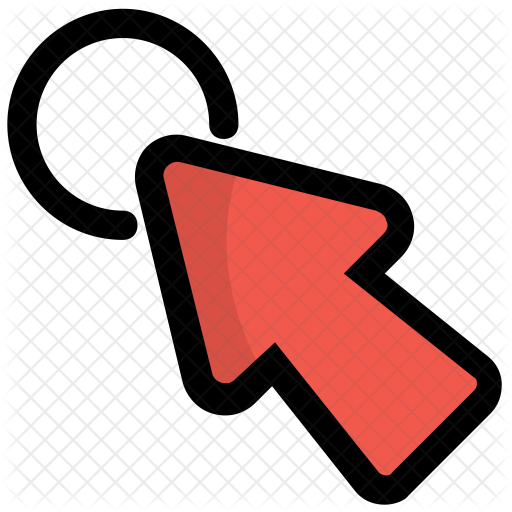 Mouse Pointer Icon Of Colored Outline Style 512x512 Mouse Pointer Icon Of Colored Outline Style
