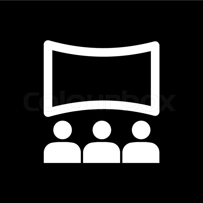 800x800 The Movie House Icon Theater And Stock Vector Colourbox
