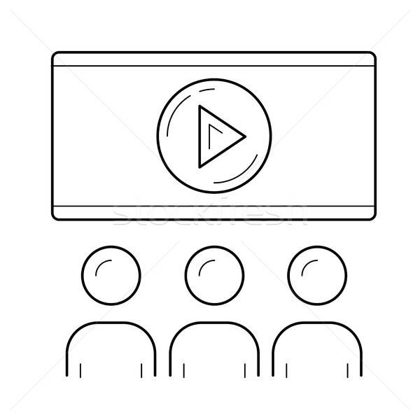 600x600 Movie Time Line Icon Vector Illustration Andrei Krauchuk