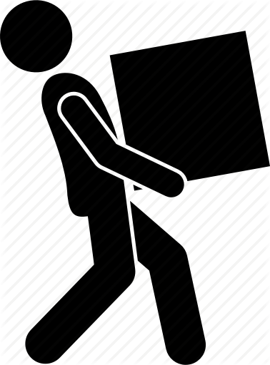 378x512 Box, Item, Man, Moving, Object, People, Person Icon