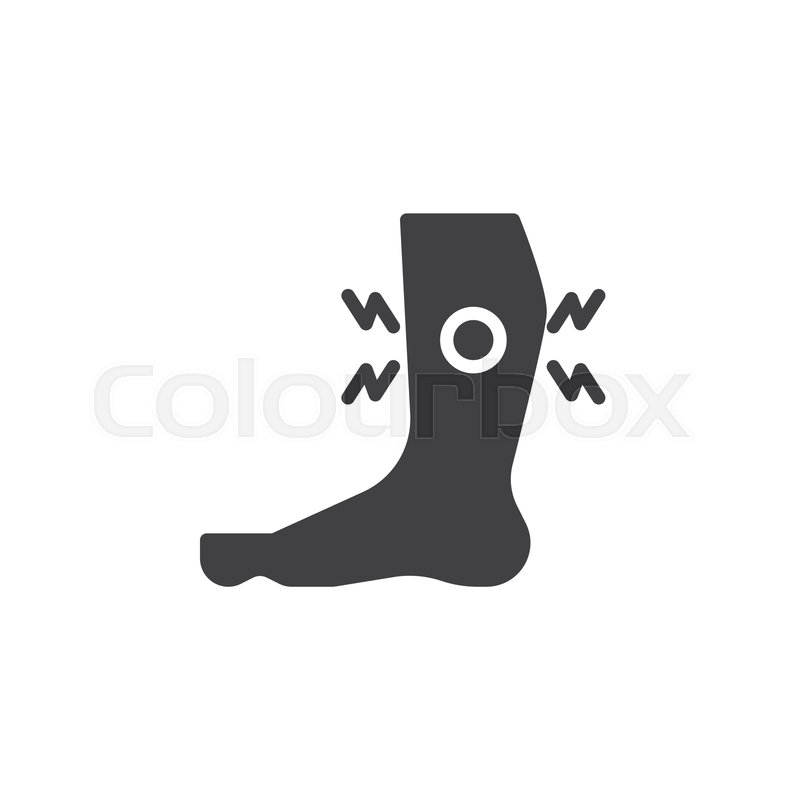 Shin Pain Vector Icon Muscle Cramp Stock Vector Colourbox 800x800 Shin Pain Vector Icon Muscle Cramp Stock Vector Colourbox
