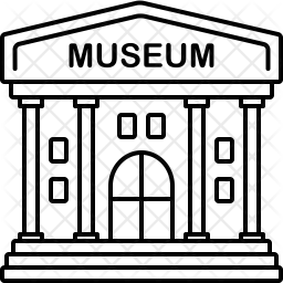256x256 Museum Icon Of Line Style