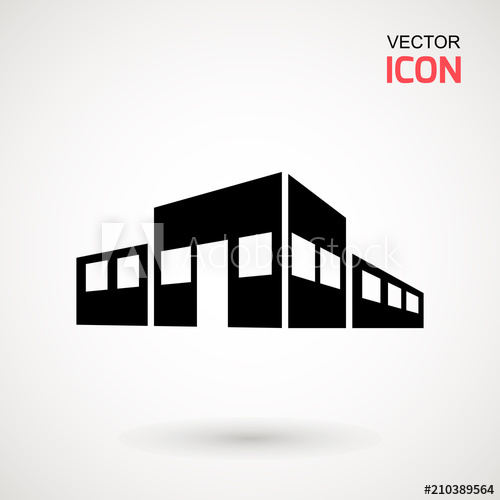 500x500 Office Building Icon, Museum, School, Hospital, Hotel Icon Vector