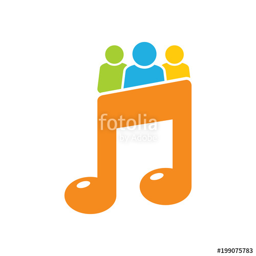 500x500 Music Group Logo Icon Design Stock Image And Royalty Free Vector