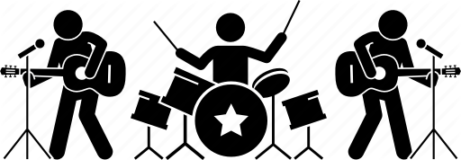 512x178 Band, Drum, Drummer, Guitarist, Guitars, Live, Music Icon