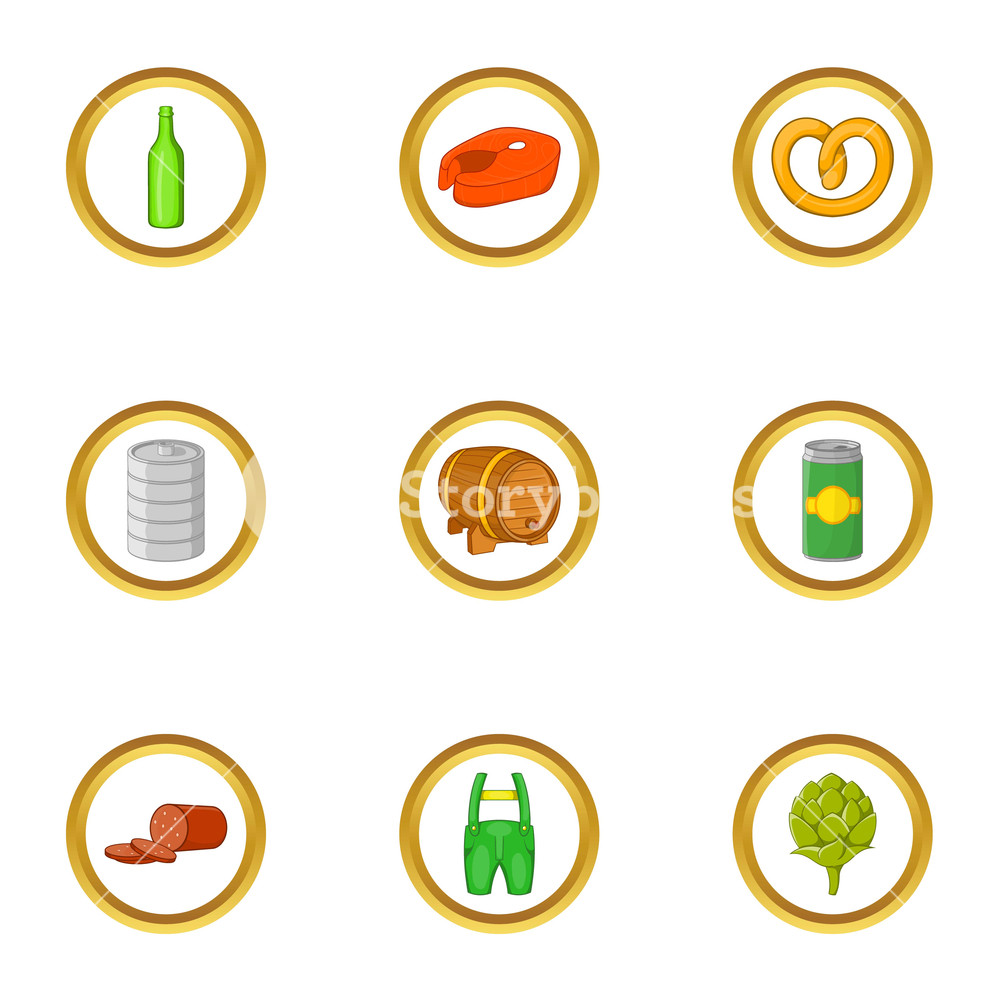 1000x1000 Ireland Nation Icon Set Cartoon Set Of Ireland Nation Vector