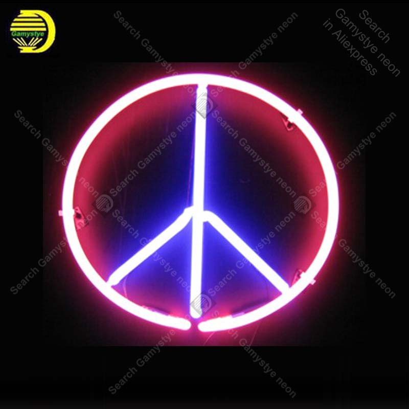 800x800 Peace Icon Neon Light Sign Neon Sign Lamp Decorate Wall Windows