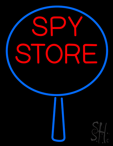 387x500 Spy Store With Icon Neon Sign Grocery Neon Signs