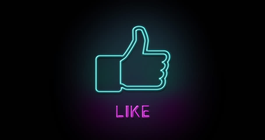 910x480 Colorful Neon Light Glowing Icon Stock Footage Video