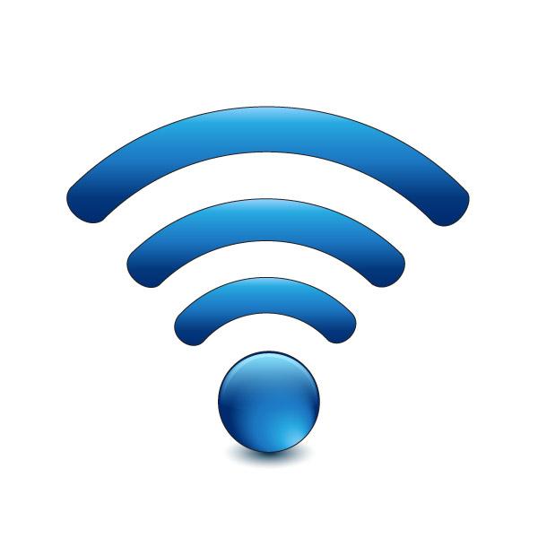 600x600 Design Of The Wireless Network Icon Vector Icon Free Vector Free