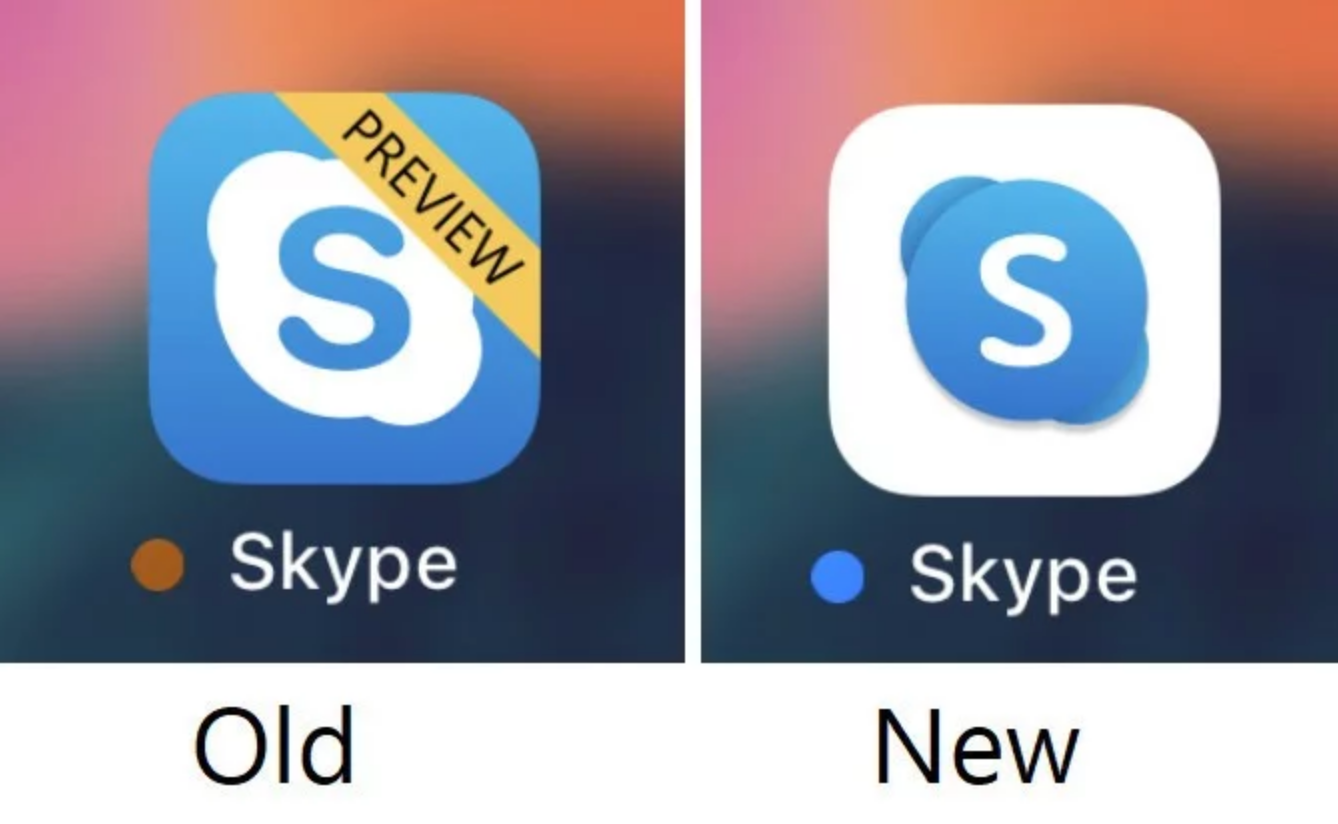 1338x824 Skype Users Desperately Want Its Old Icon Back Creative Bloq