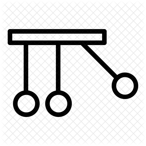 Newton Cradle Icon Of Line Style 512x512 Newton Cradle Icon Of Line Style