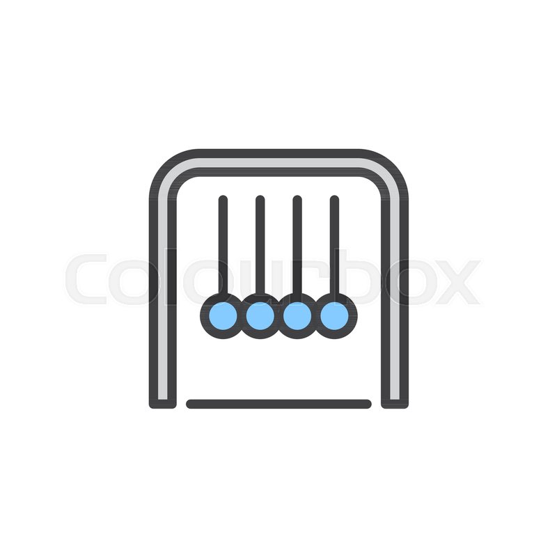 Newton Cradle Filled Outline Icon, Stock Vector Colourbox 800x800 Newton Cradle Filled Outline Icon, Stock Vector Colourbox