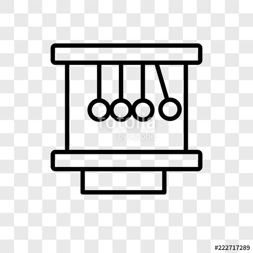 Newton Cradle Icons Isolated On Transparent Background Modern 500x500 Newton Cradle Icons Isolated On Transparent Background Modern