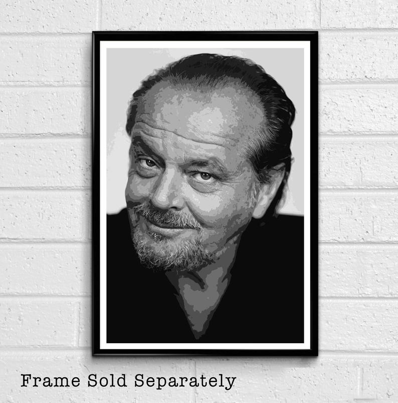 794x803 Jack Nicholson Illustration Hollywood Icon Movie Pop Art Etsy