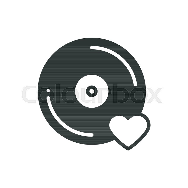 800x800 Vinyl Line Icon Favorite Song Vinyl Stock Vector Colourbox