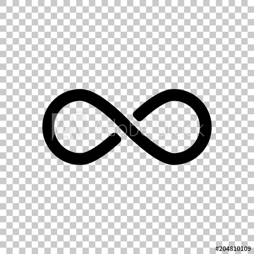 Infinity Symbol, Simple Icon On Transparent Background 500x500 Infinity Symbol, Simple Icon On Transparent Background
