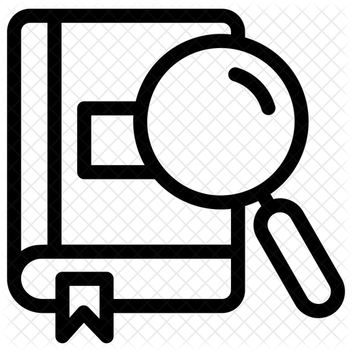 512x512 Book Search Icon Of Line Style