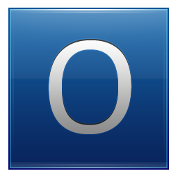 256x256 Letter O Blue Icon Multipurpose Alphabet Iconset Supratim Nayak