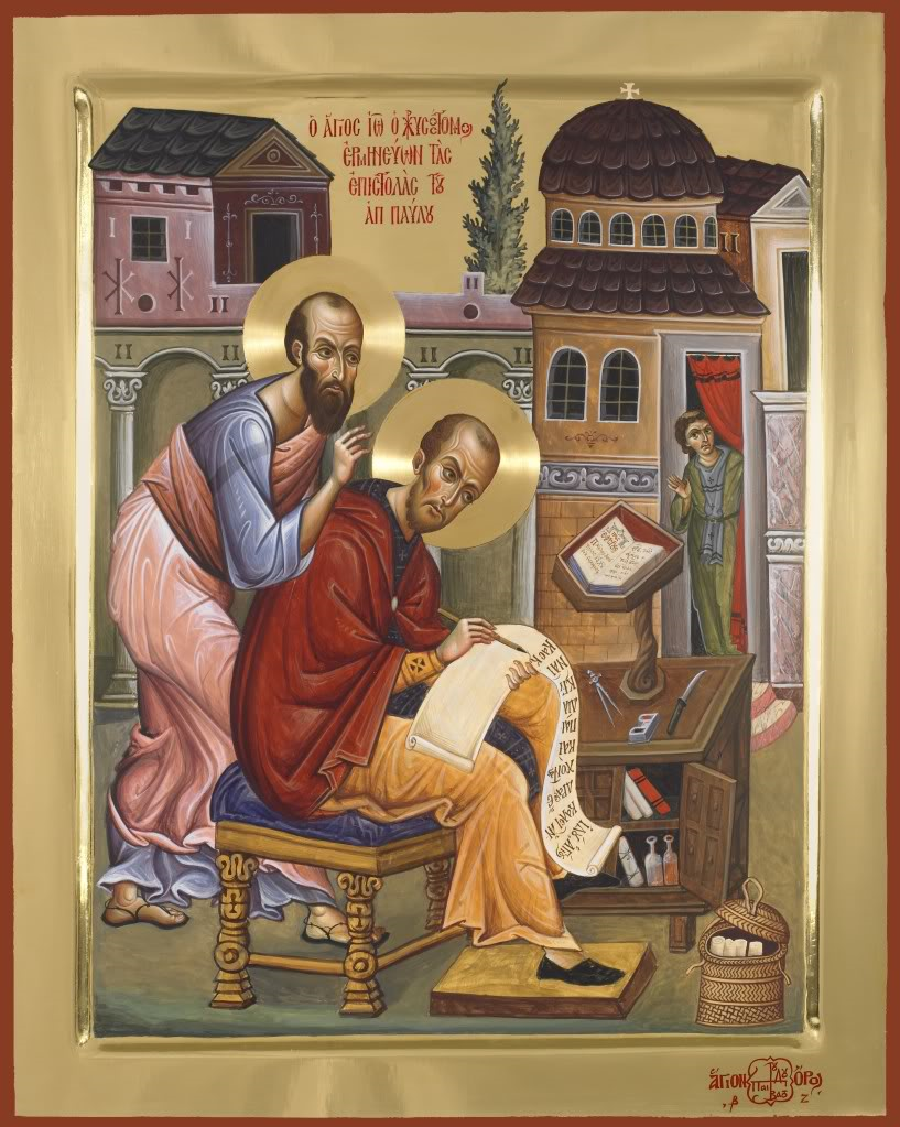 817x1023 Icon Of St John Chrysostom Interpreting The Epistles Of St Paul