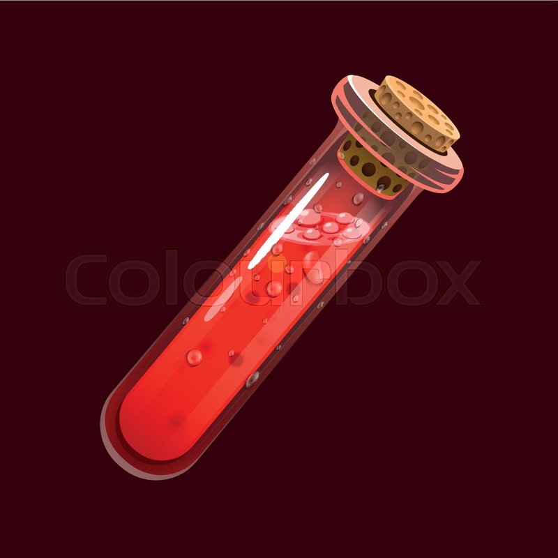 800x800 Bottle Of Blood Game Icon Of Magic Stock Vector Colourbox