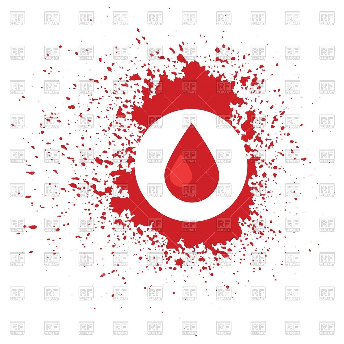 1200x1200 Drop Of Blood Icon On Bloody Spot Vector Image Of Backgrounds