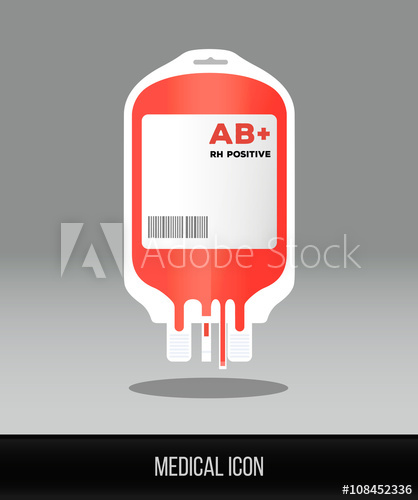418x500 Medical Icon Vector Flat Icon Of Blood Bag
