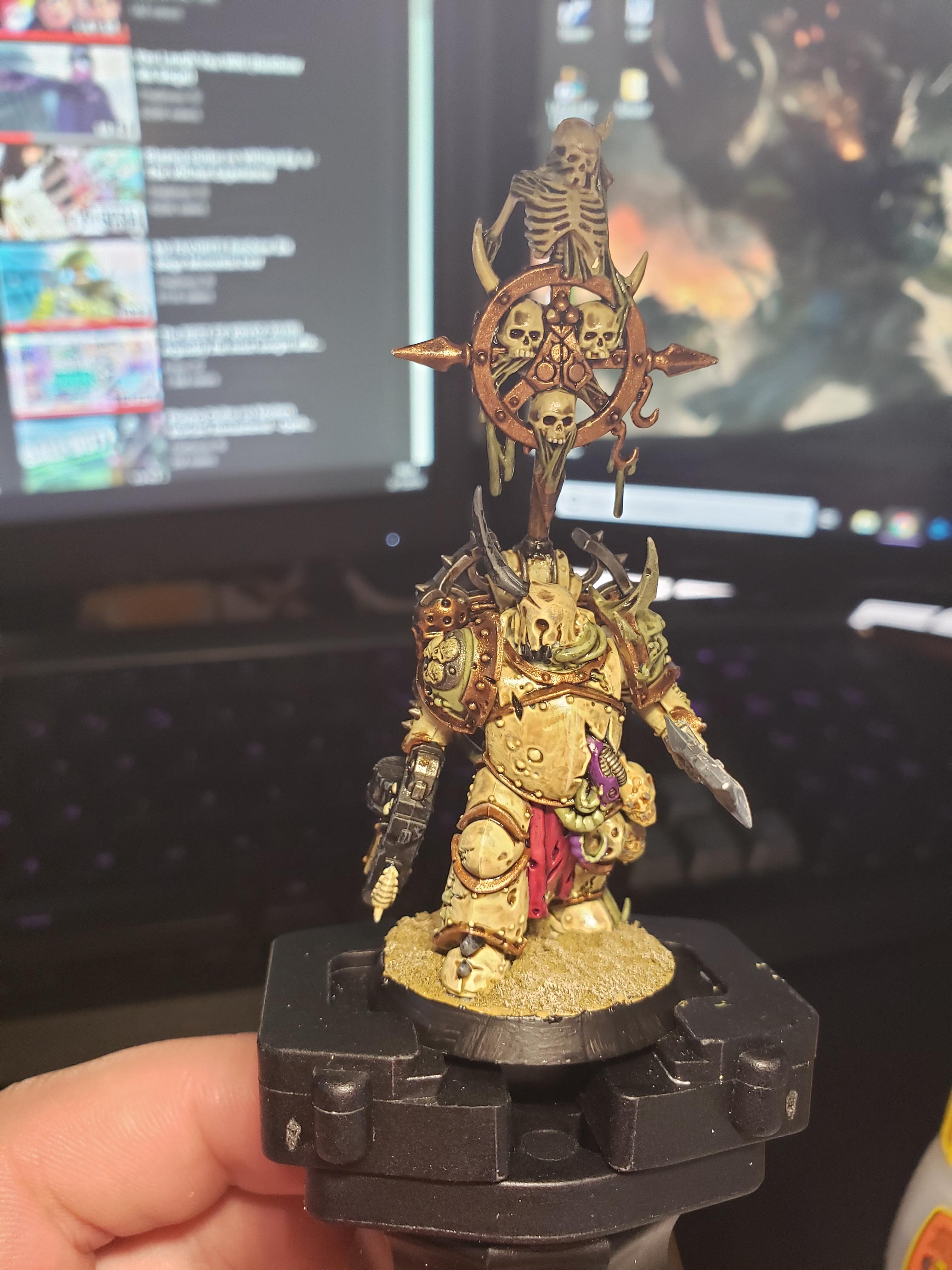 3024x4032 Plague Marine With Icon Of Despair Done I Didnt Like The Original