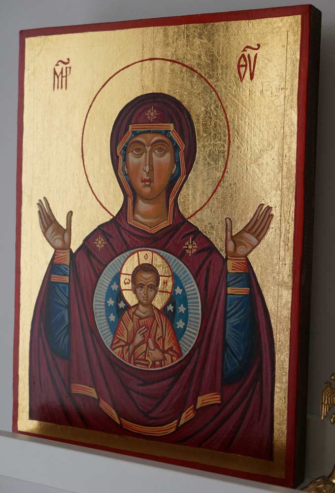 680x1000 Mother Of God The Unbreakable Wall Hand Painted Icon