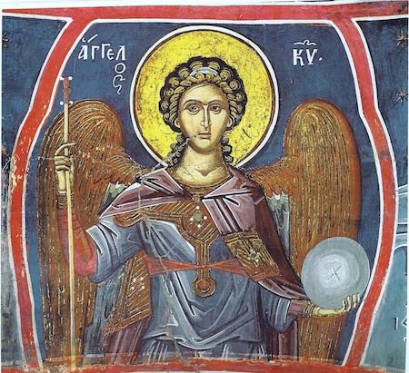 450x411 Eastern Greek Orthodox Icon Of The Angel Of God