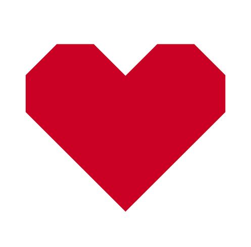 497x490 Heart, Symbol Of Love And Valentine's Day Flat Red Icon Isolated