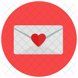 256x256 Love Message Icon Of Flat Style